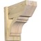 Ekena Millwork Olympic Slat Rough Sawn Outlooker, Douglas Fir, 8"W x 16"D x 16"H OUT08X16X16OLY06RDF - alternate 1